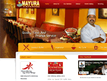 Tablet Screenshot of mayuracatering.com